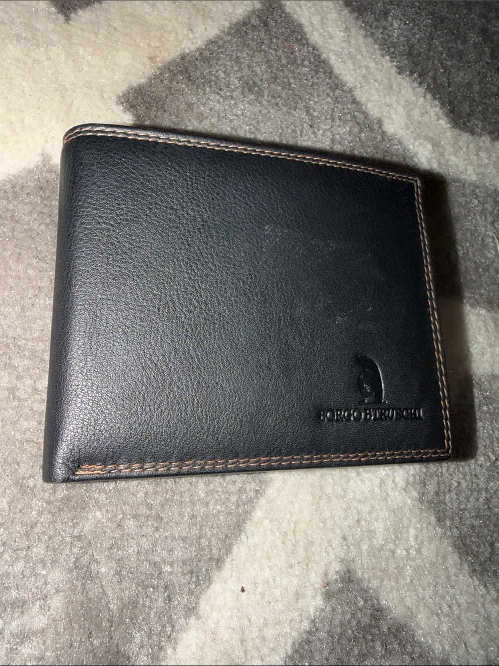 Borgo Etruschi Men’s Two Tone Lesthed Wallet / NEW